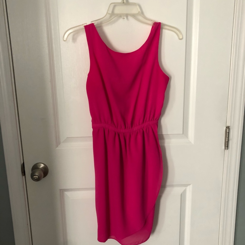 Hot pink dress